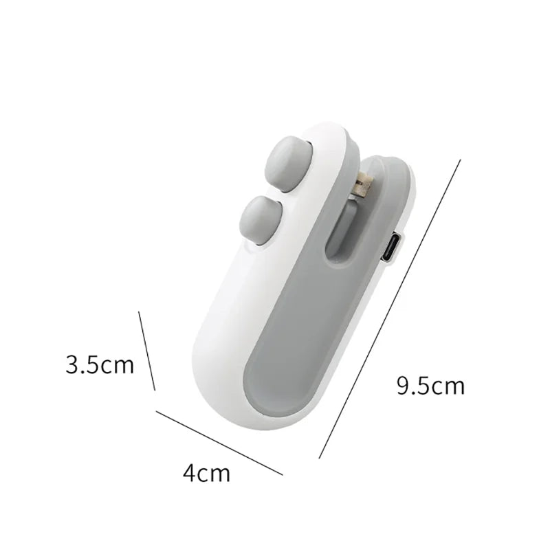 Portable Mini Sealer 2 in 1 Heat Sealer For Snacks Home use rechargeable sealer Vacuum Sealer Snacks plastic bag heat sealer