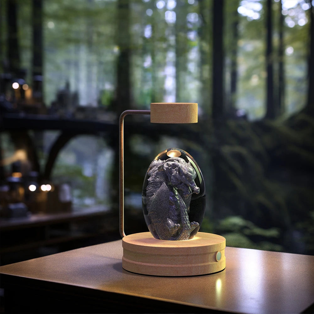 Crystal Ball Cosmic Indoor Night Light USB Power Warm Bedside Light Birthday Gift Night Lamp