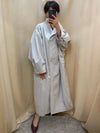 Women's Black Longline Trench Coat