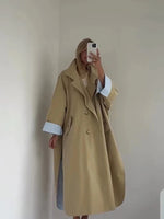 Women's Black Longline Trench Coat