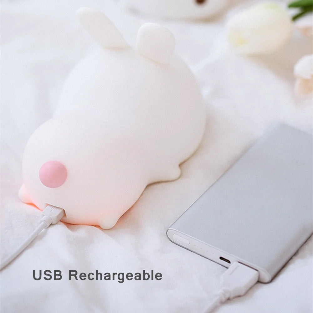 Dream Touch Sensor LED Rabbit Night Light 16 Colors Template