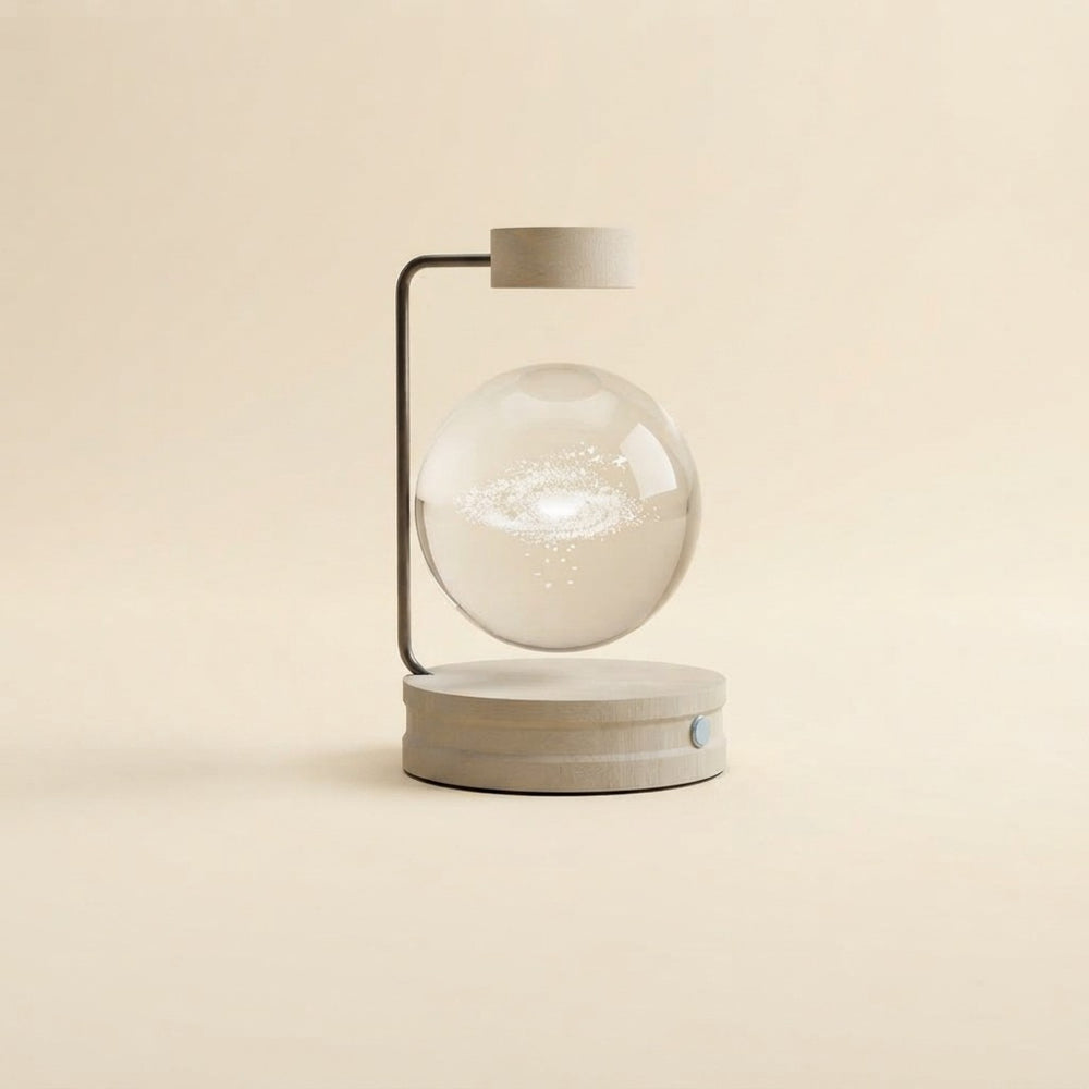 Crystal Ball Cosmic Indoor Night Light USB Power Warm Bedside Light Birthday Gift Night Lamp