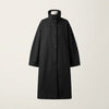 Women's Black Longline Trench Coat